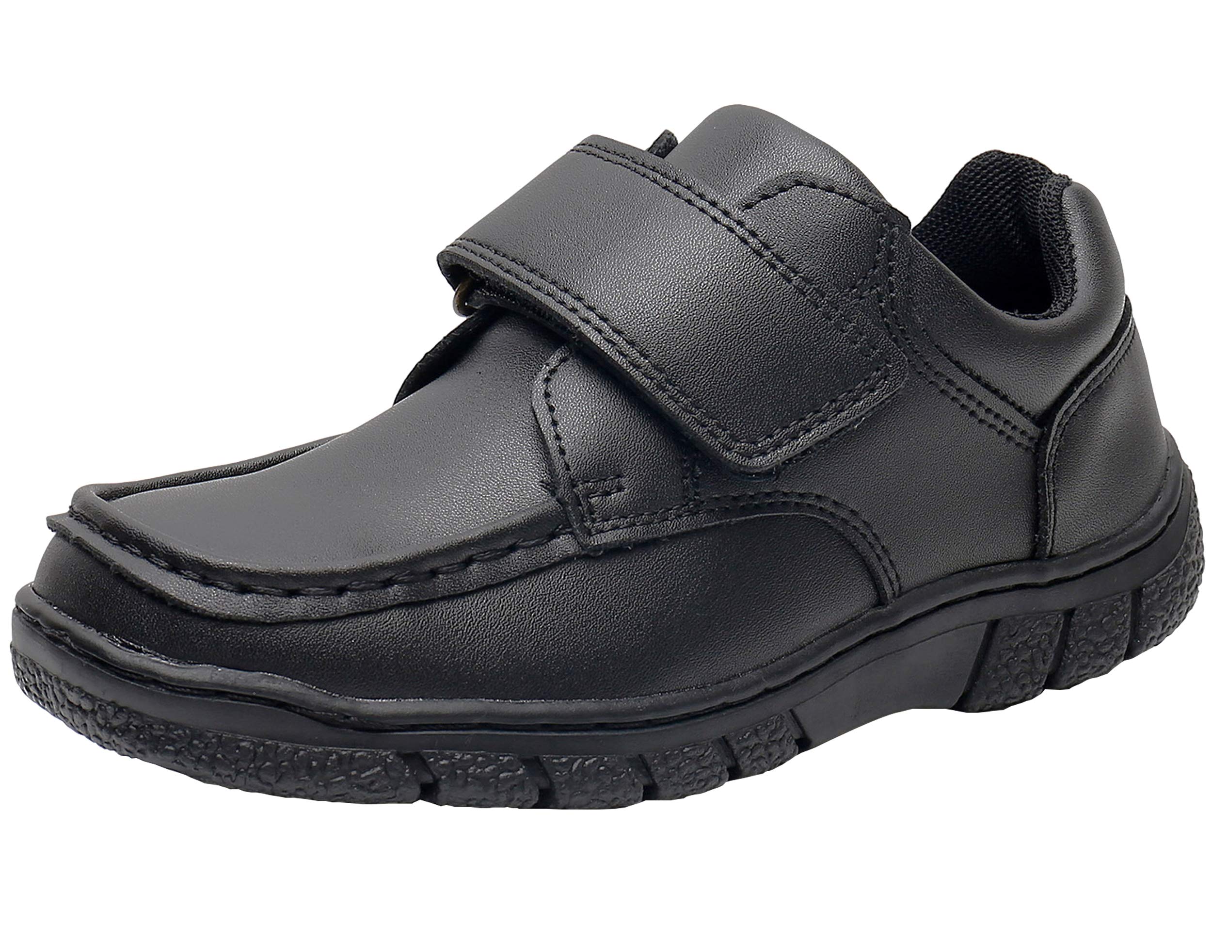 Ahannie Boys Soft School Uniform Shoes - Comfortable Oxford Dress Shoes for Toddler, Little Kid & Big Kid - Perfect for School, Church & Formal Occasions