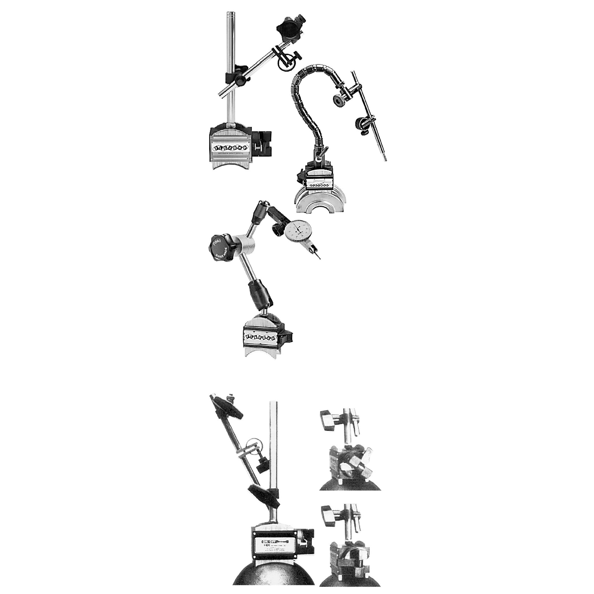 Anyform Mag Base with Flexbar® Arm - Heavy Duty Magnetic Work Light Holder for Mechanics & DIY Projects - Perfect for Garage, Workshop, and Auto Repair