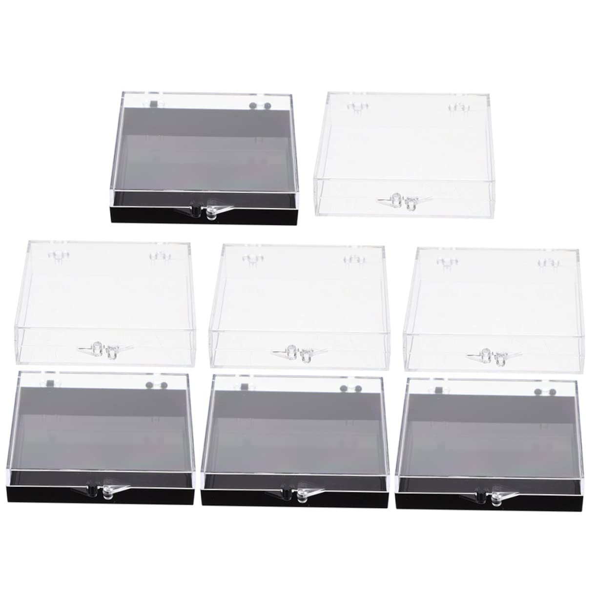 8pcs Clear Nail Storage Box - Organizer for False Nails & Tips | Manicure Case for Salon & Home Use