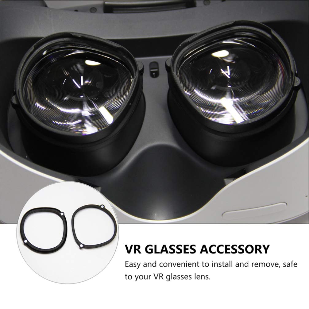 Hemobllo 2-Pack Magnetic Lens Protector Frames - Anti-Scratch VR Headset Lens Covers Compatible with Oculus Rift - Perfect for Gaming, VR Training & Virtual Reality Experiences