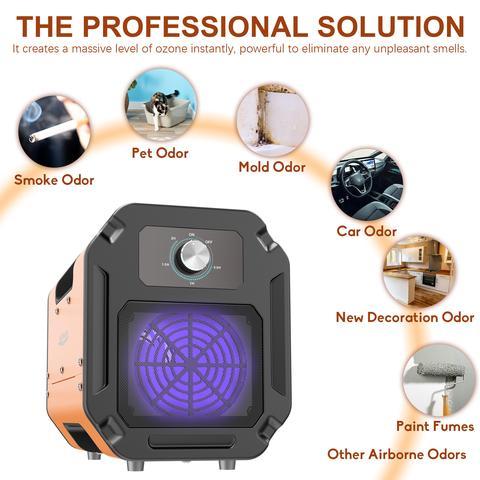 AlorAir O UVC2 Pro 10,000 mg/h Commercial Ozone Generator with Digital Display - Air Purifier for Home, Office, Mold Removal & Odor Elimination