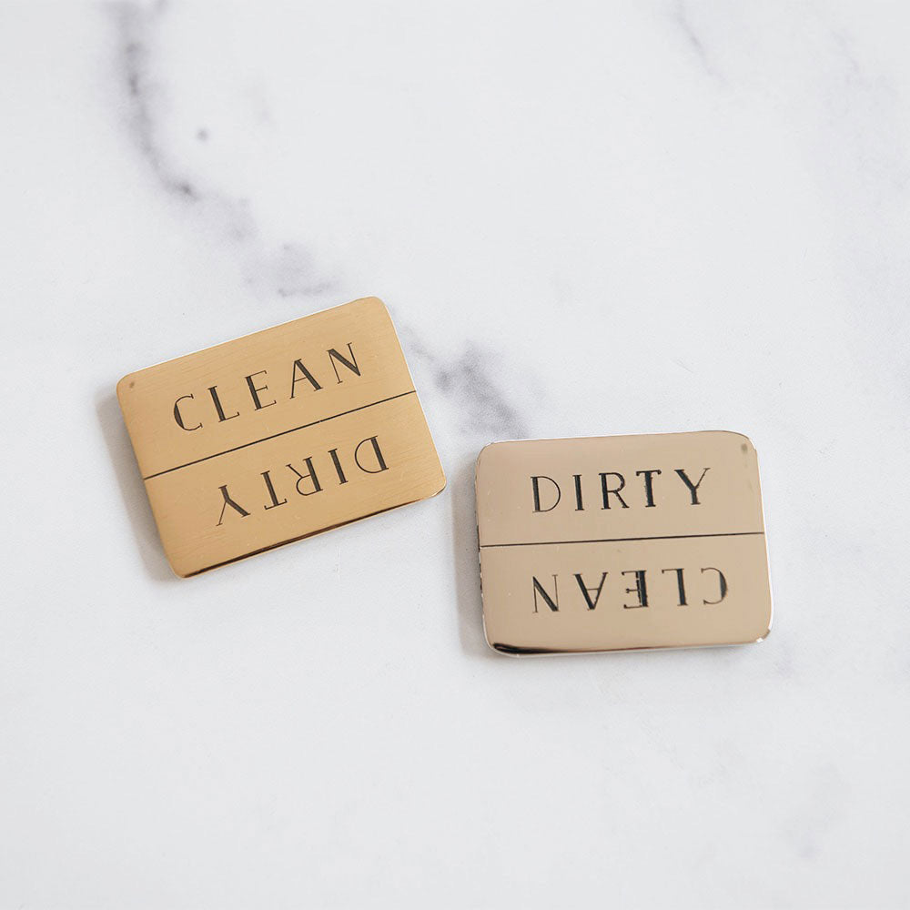 Clean/Dirty Dishwasher Magnet - Kitchen Sign for Dishwasher Status - Perfect for Home, Office & Restaurant Use