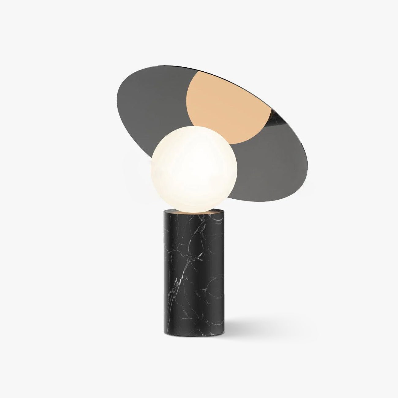 Modern Bola Disc Table Lamp - Sleek LED Bedside Lighting for Bedroom, Living Room & Office - Stylish Home Decor & Ambient Light for Relaxation