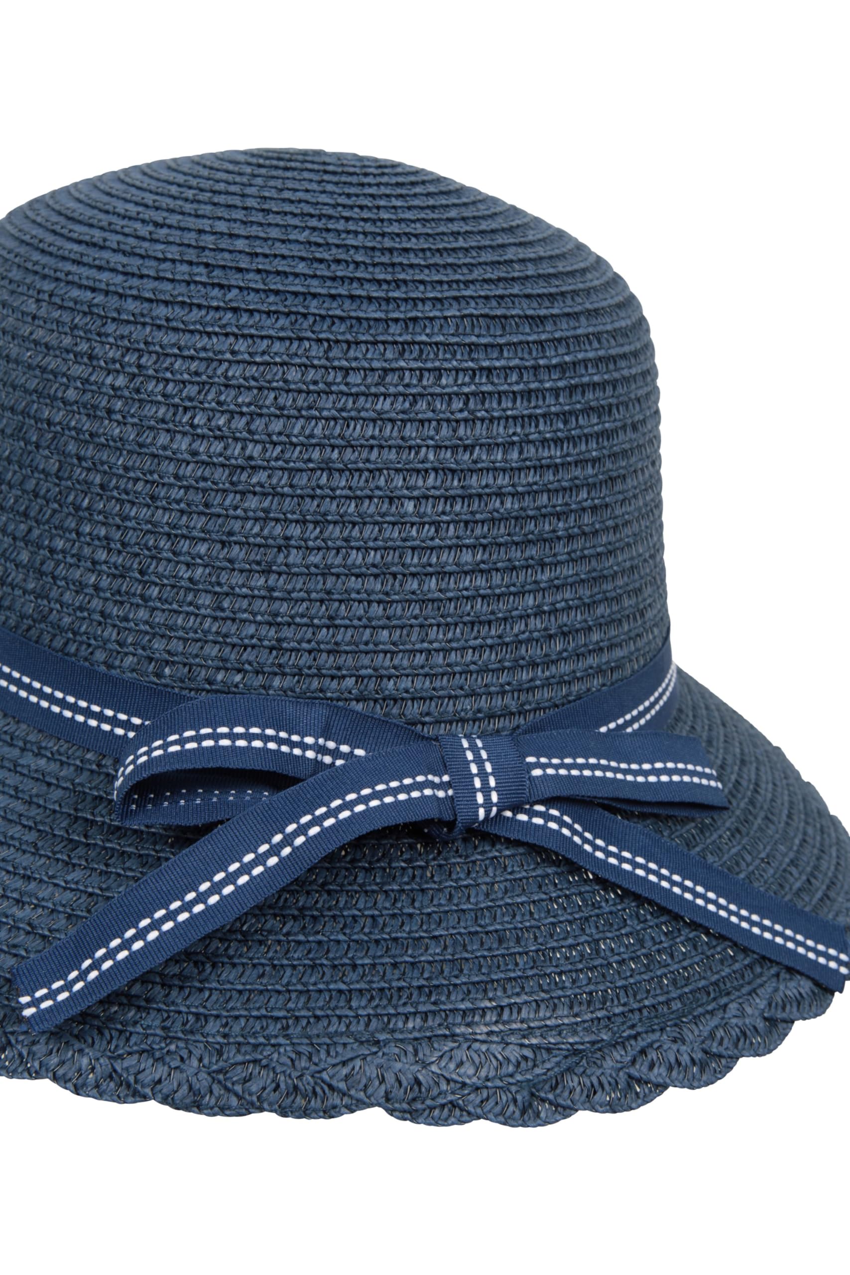 Mountain Warehouse Women's Gardening Straw Hat with Bow - Sun Protection Wide Brim Hat for Outdoor Activities, Beach, and Gardening