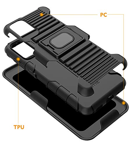 **Samsung Galaxy S20 Case with Ring Grip, Belt Clip & Magnetic Car Mount – Rugged Protective Cover with Stand for Daily Use, Work & Travel**