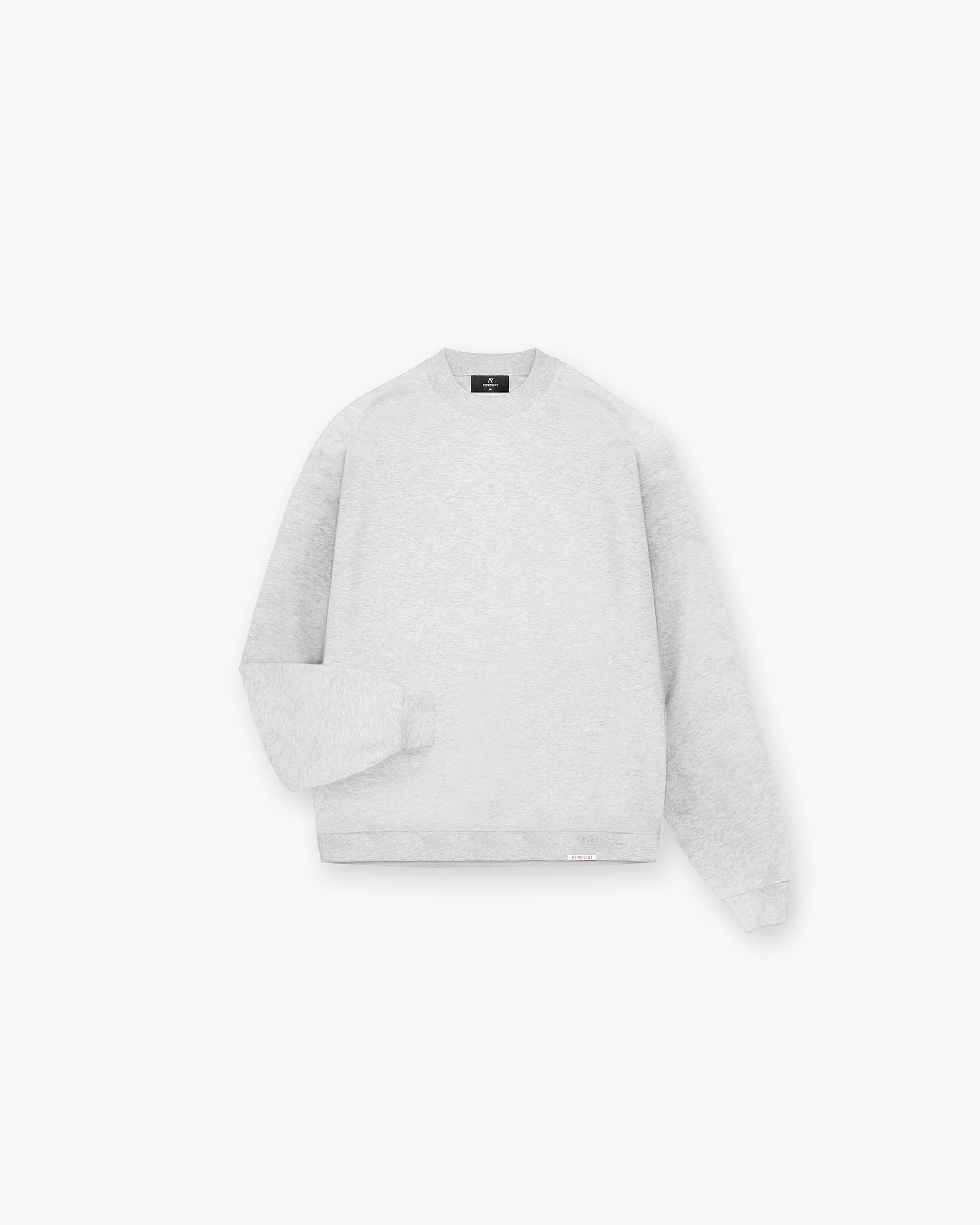 Initial Oversized Sweater | Ice Grey Marl | Cozy Winter Pullover for Women | Perfect for Casual Outfits & Holiday Gatherings