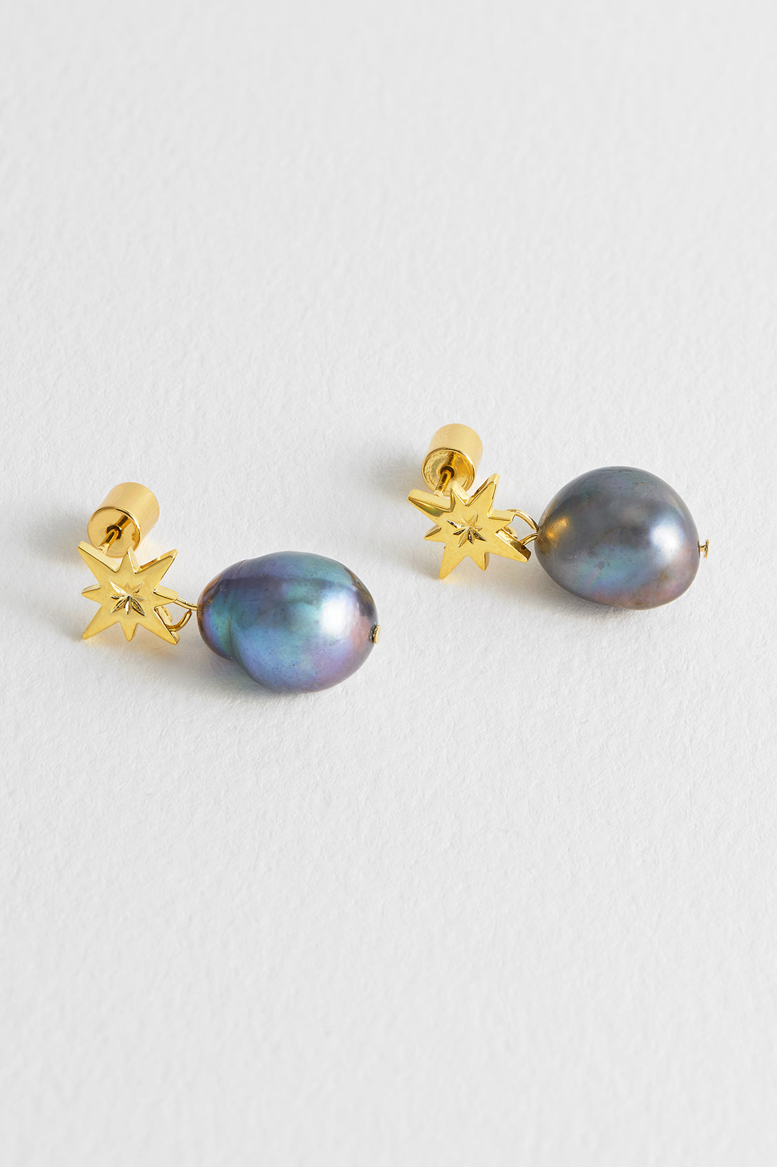 Pearl Northern Star Earrings - Elegant Stud Earrings for Women, 925 Sterling Silver, Perfect for Daily Wear, Parties & Gifts | Hypoallergenic & Tarnish-Free Jewelry