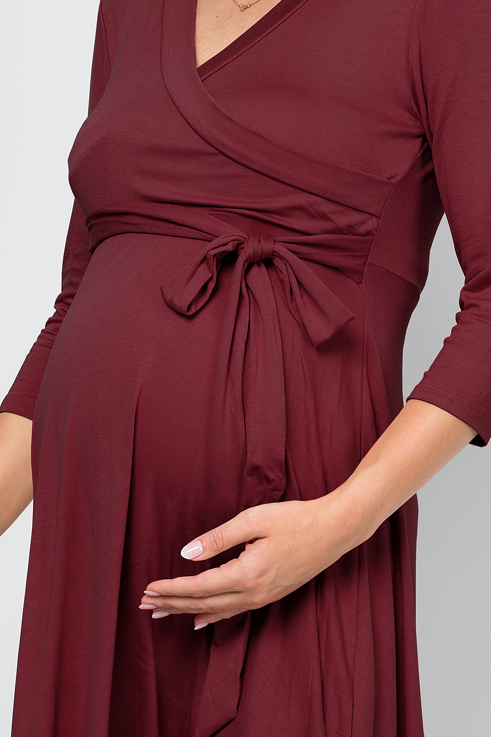 My Bump Floral Maternity Dress for Women - Made in USA - Perfect for Baby Showers, Pregnancy Photos & Everyday Comfort