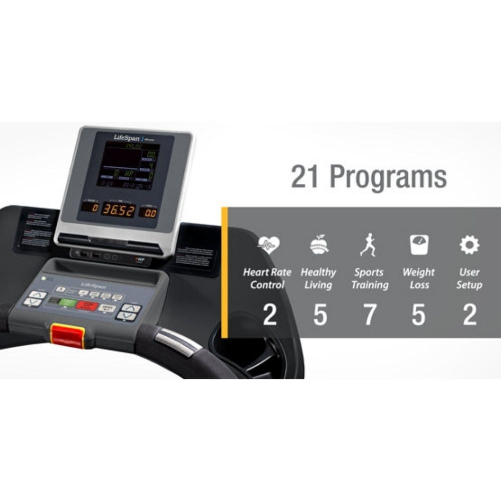 LifeSpan Fitness TR7000i Commercial Treadmill - Heavy Duty Gym Equipment for Home & Professional Use - Perfect for Cardio, Running & Weight Loss Workouts