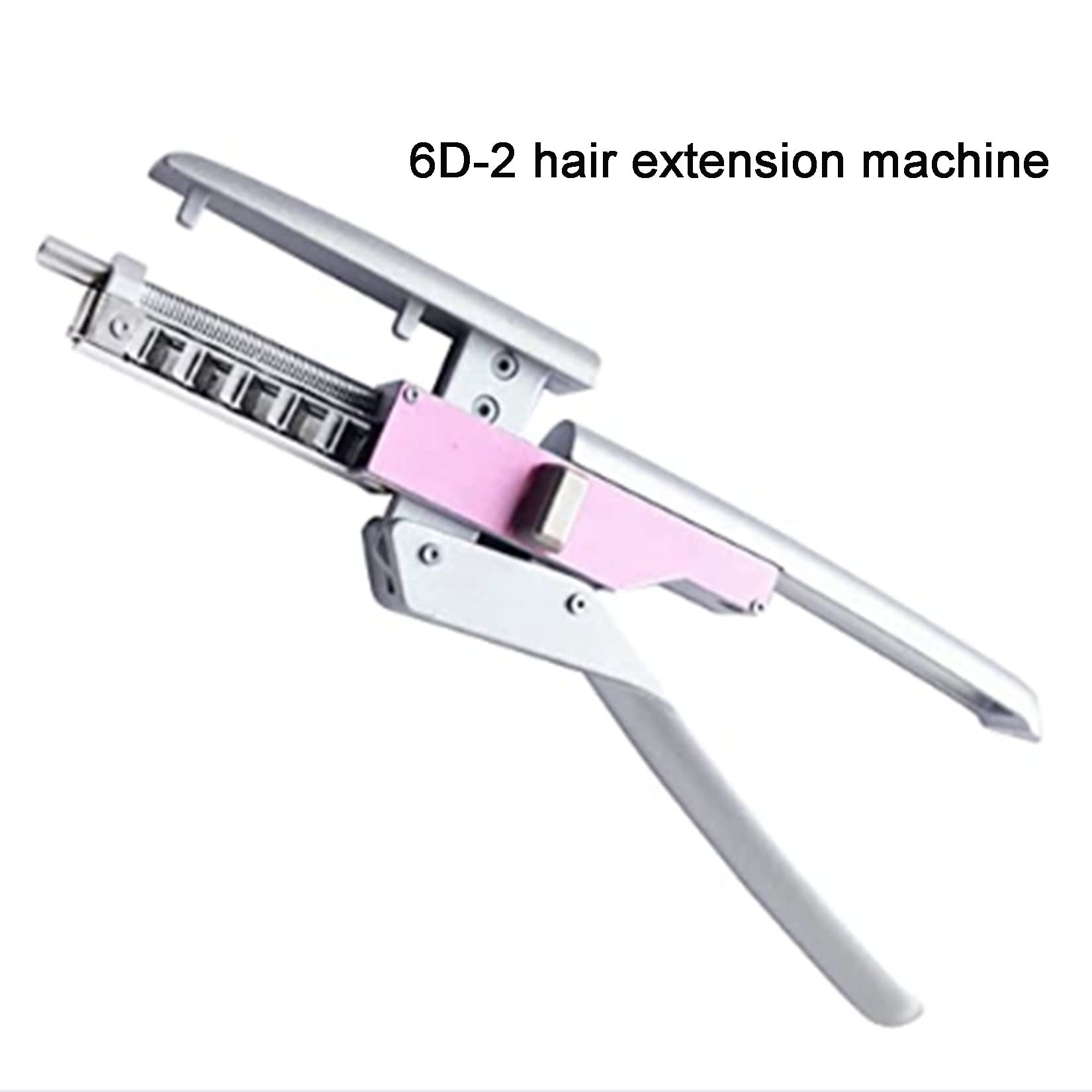 6D Professional Hair Extension Machine Kit - Salon-Grade No-Trace Hair Extension Gun with Easy Operation (Pink) | Perfect for Salon Stylists & DIY Hair Extensions at Home