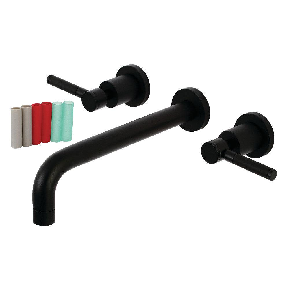 Kingston Brass KS802 DKL Kaiser Two Handle Wall Mount Tub Faucet - Vintage Style Bathroom Faucet for Bathtub, Shower & Spa - Perfect for Classic & Modern Bathroom Designs