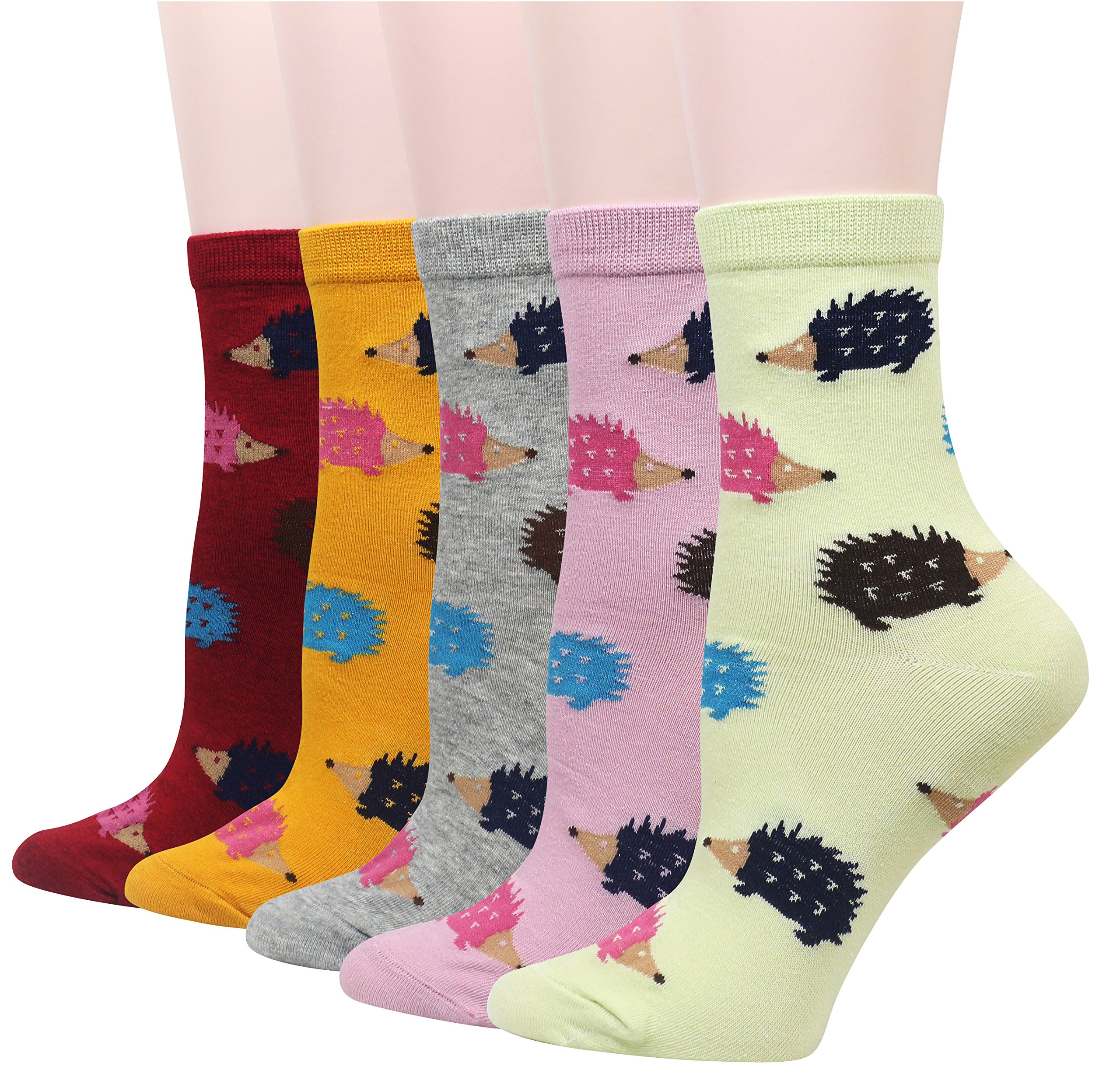 Cansok Women's Novelty Dress Crew Socks - Fun & Comfortable Casual Socks for Work, School, and Everyday Wear