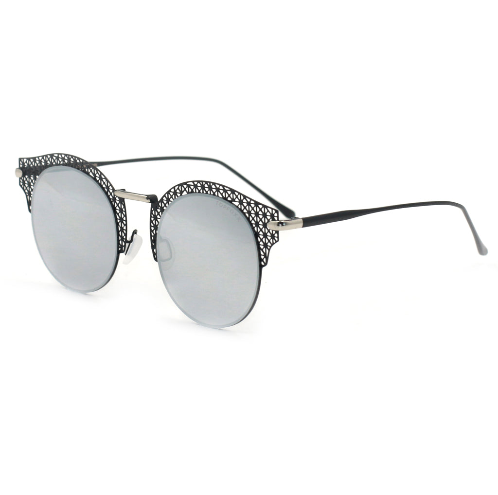 Angel Sunnies Silver Mirror Sunglasses - UV Protection Polarized Aviator Shades for Women & Men | Perfect for Driving, Beach, and Outdoor Activities