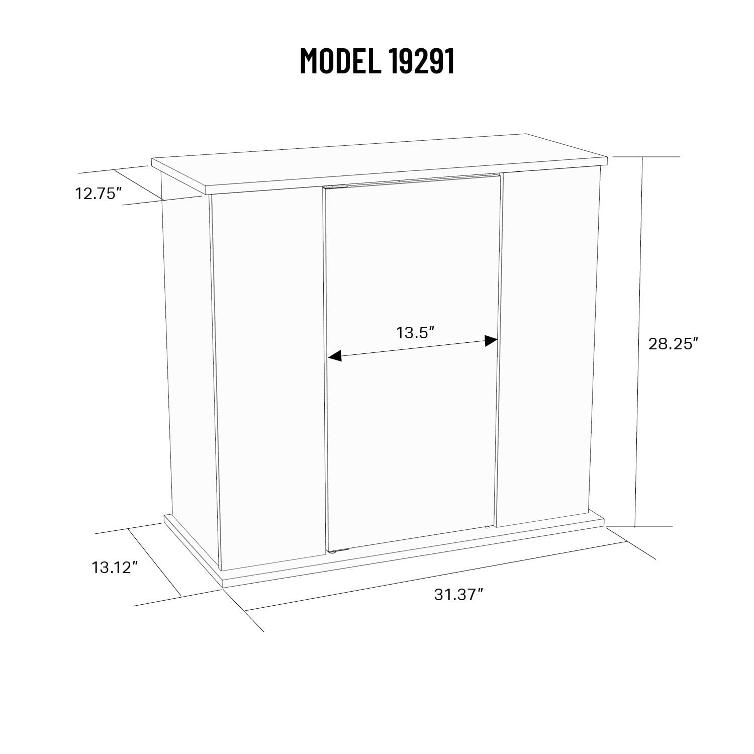 29/37 Gallon Wood Aquarium Stand - Serene Cherry Finish, 31.37