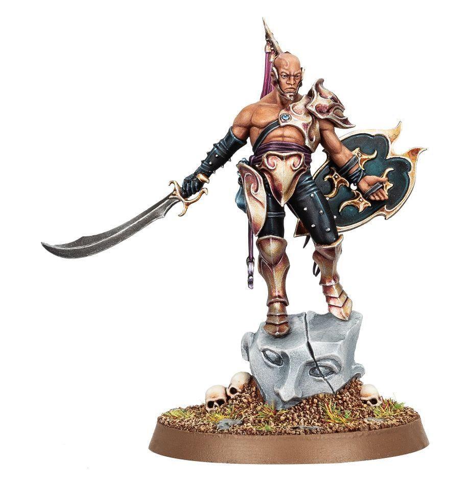 Age of Sigmar Hedonites of Slaanesh: Lord of Hubris Miniature - Warhammer Fantasy Battle Game Character for Tabletop Wargaming & Collectors