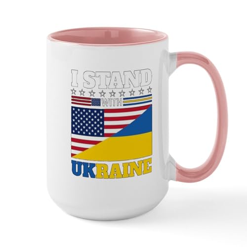 White/Pink Inside - I Stand With Ukraine
