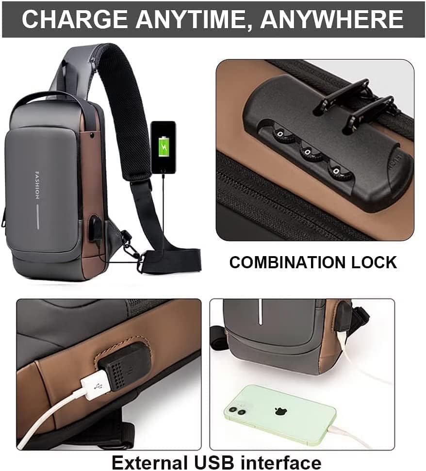 Cyrox Water-Resistant USB Backpack for Travel & School - Business & Daily Use