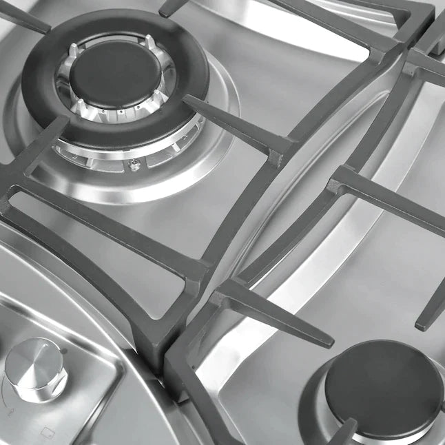 Empava 36 Inch 5 Burner Built-In Gas Cooktop - Stainless Steel (36GC24) - Perfect for Modern Kitchens & Professional Cooking
