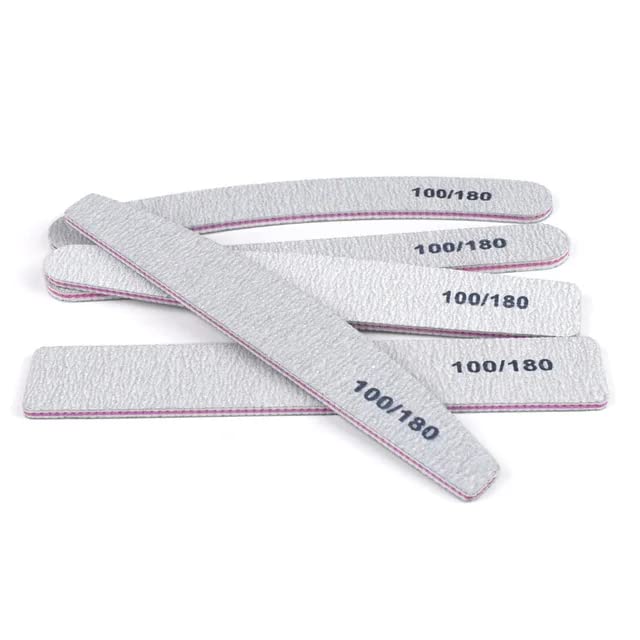 Professional Catwings Gray Nail Buffers and Files Set - 5 Pack Manicure Tools for Smooth, Shiny Nails | Perfect for Home Salon, Nail Care & DIY Beauty Routines