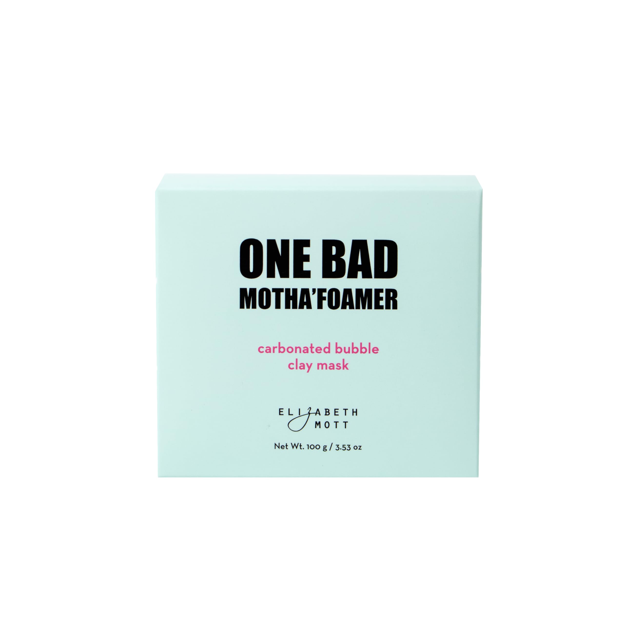 Elizabeth Mott Carbonated Bubble Detox Clay Mask - Korean Deep Pore Cleansing Face Mask for Acne, Blackheads & Oily Skin - Purifying Charcoal Facial Treatment for Breakouts & Smooth Skin - Cruelty-Free Vegan Skincare (3.53 oz) | Perfect for Spa Night, Self-Care Routine & Glowing Skin Prep