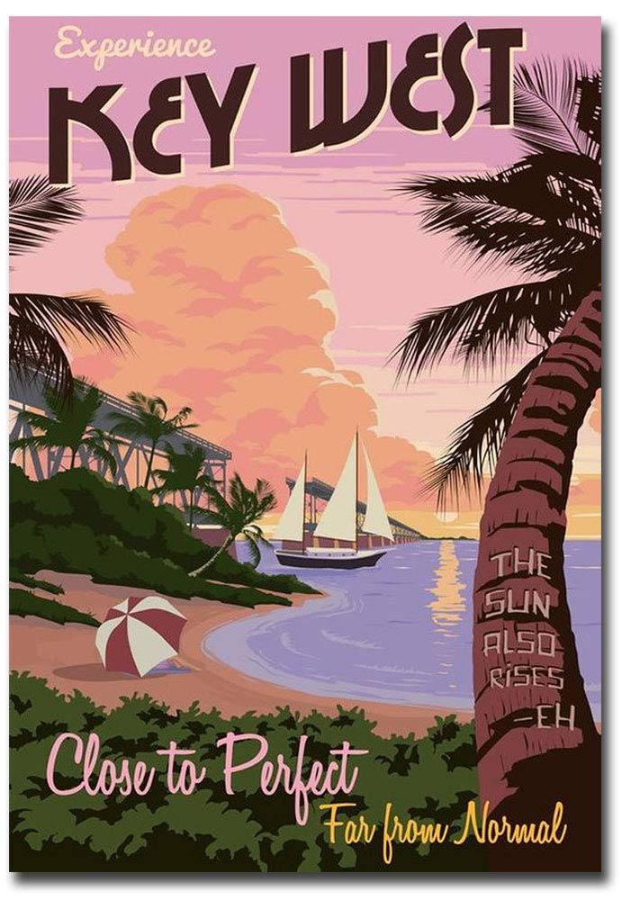 Vintage Key West Florida Travel Souvenir Fridge Magnet - 2.5