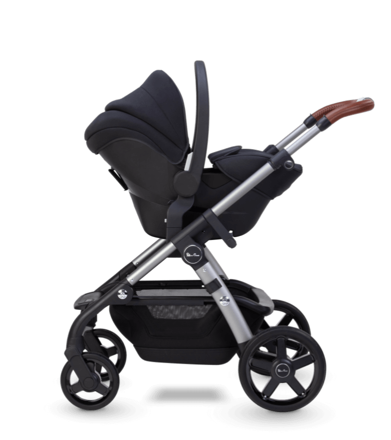 Silver Cross Wave 2022 Luxury Double Stroller for Twins - Lightweight Compact Foldable Design Perfect for Travel, Shopping & Daily Use