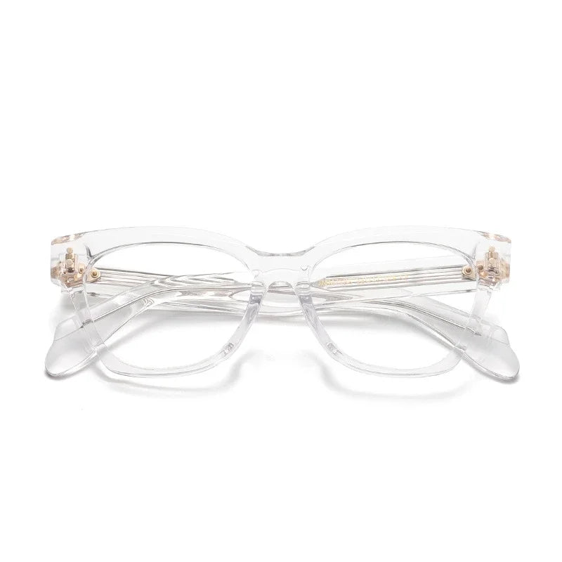 Aror Women's Full Rim Square Cat Eye Thick Acetate Eyeglasses Frame 492761 - Stylish Retro Glasses for Work, Reading & Fashion Accessories