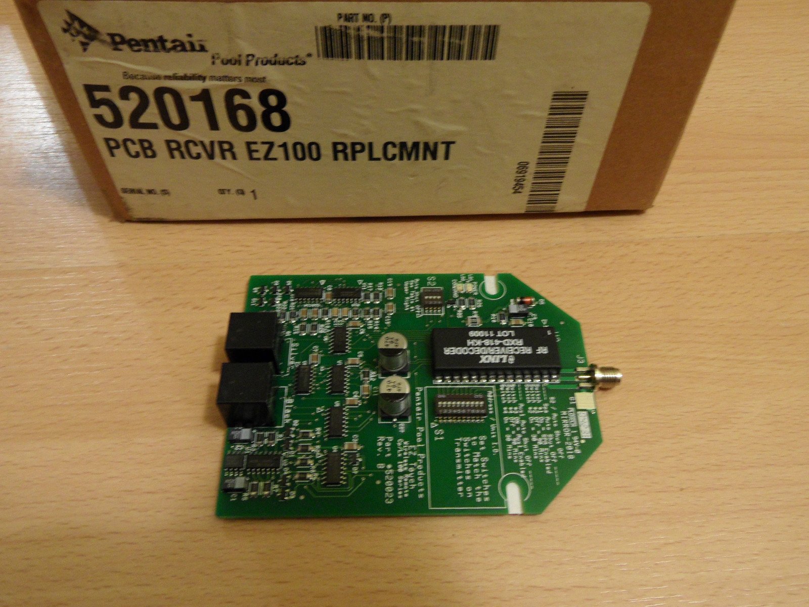 Pentair 520168 Replacement Circuit Board for ComPool Pool & Spa Control System - Compatible with Swimming Pools, Hot Tubs & Outdoor Spas