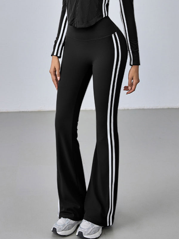 ZASUWA Women's High Waisted Flare Leggings - Tummy Control Workout Yoga Pants for Running, Gym & Everyday Wear
