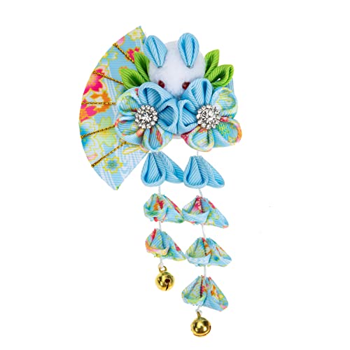 Vintage Japanese Tassel Hairpins for Women - Elegant Kimono Flower Hair Clips with Tassel for Girls, Bridal Wedding Hair Accessories & Home Decor - Perfect for Cosplay, Tea Ceremony, and Special Occasions