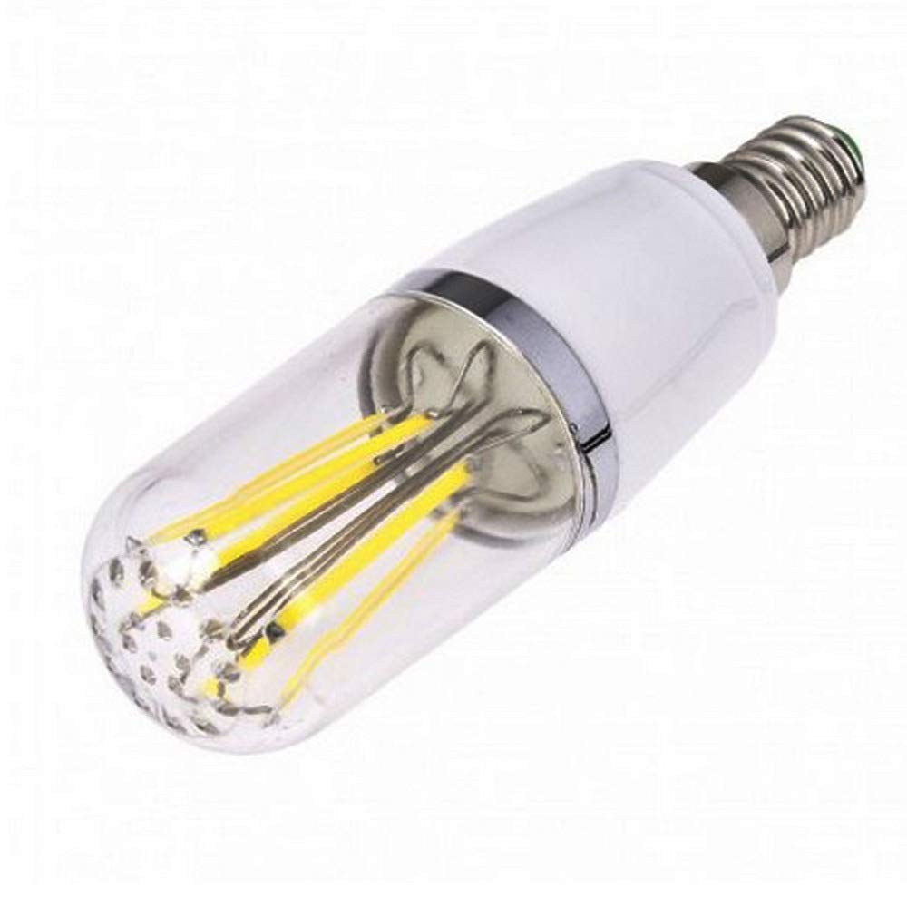 12V LED Edison Bulb E14 - 6W (40W Halogen Equivalent) Non-Dimmable Cool White Filament Candle Light Bulbs - Pack of 10 Energy-Saving A+ Class - Perfect for Chandeliers, Wall Sconces, and Vintage Style Lighting Fixtures