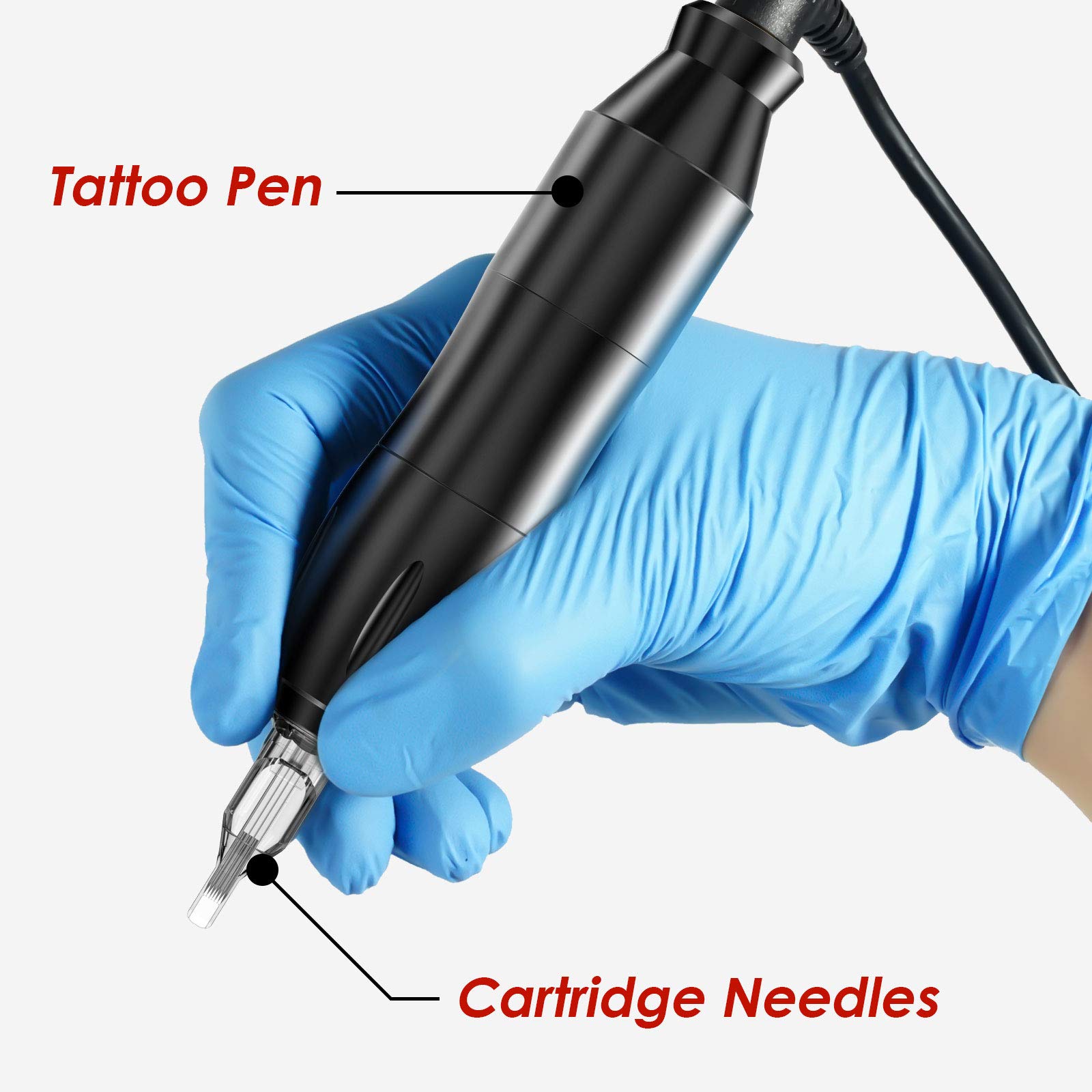Wormhole Tattoo Cartridge Needles - 5RM 20PCS Disposable Curved Magnum Needles for Tattoo Pen & Machine | Professional Tattoo Supplies (1205RM) | Perfect for Lining, Shading & Coloring in Tattoo Studios