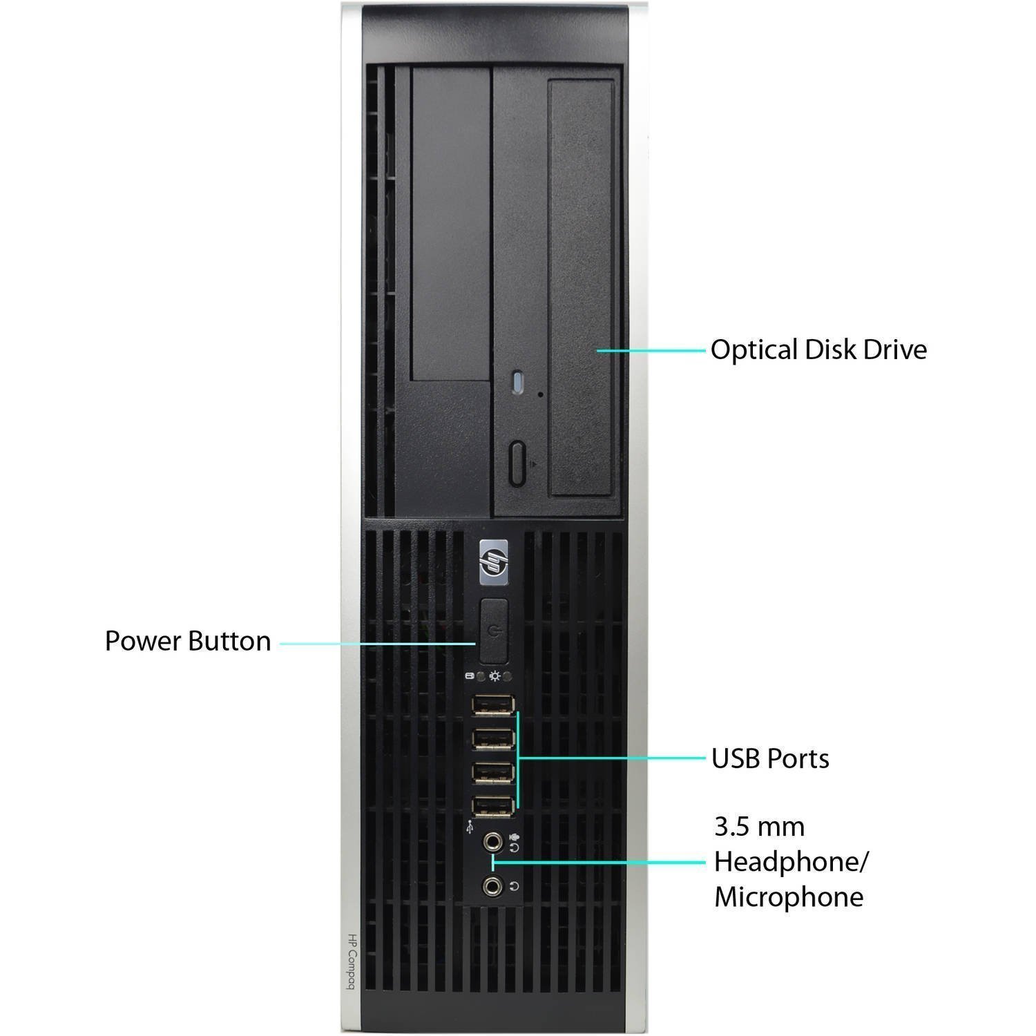 HP 8300 Elite Desktop Computer - Intel Core i5-3470 3.2GHz Quad-Core, 8GB RAM, 500GB HDD, Windows 10 Pro 64-Bit, USB 3.0, Dual Monitor Support | Renewed Business PC for Office Work, Home Use & Gaming