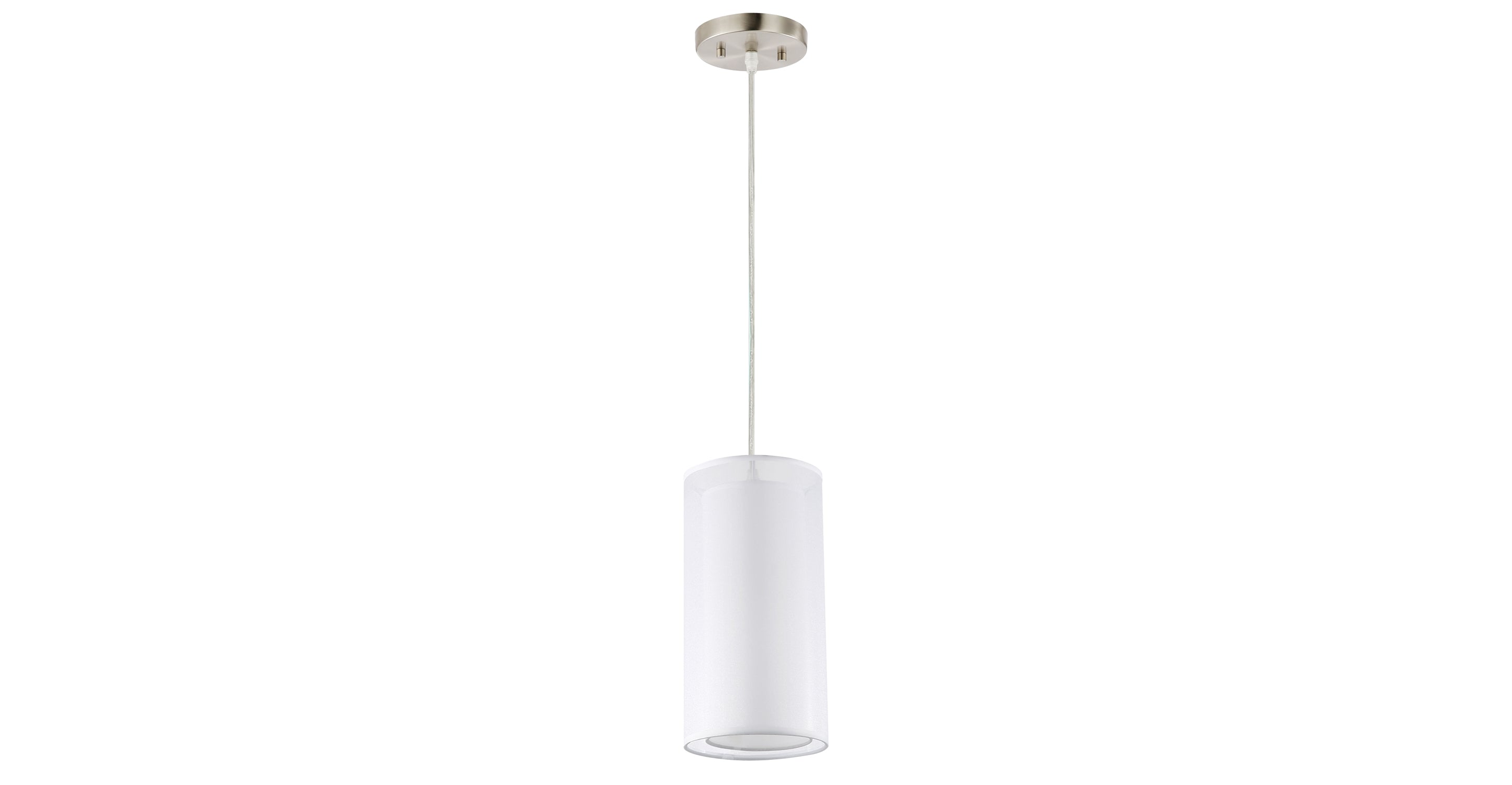 Elegant Medio White Inner Pendant Necklace - Minimalist Sterling Silver Jewelry for Women - Perfect for Everyday Wear, Date Nights & Special Occasions