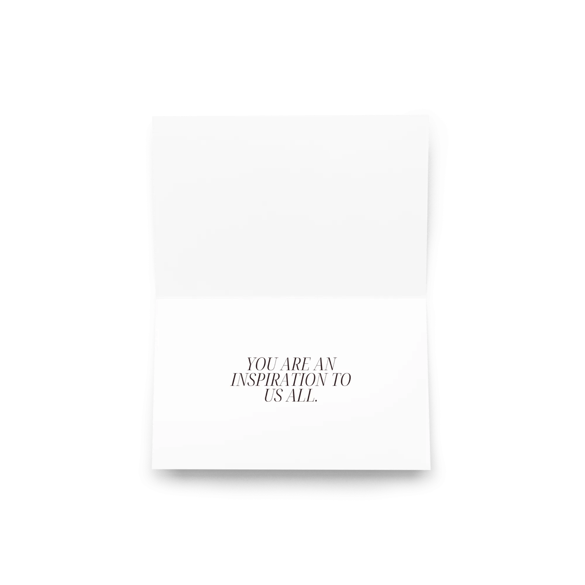 You Are An Inspiration Sobriety Card - Motivational Recovery Gift for AA, NA, Sobriety Anniversary - Perfect for Encouragement in Addiction Recovery & Support Groups