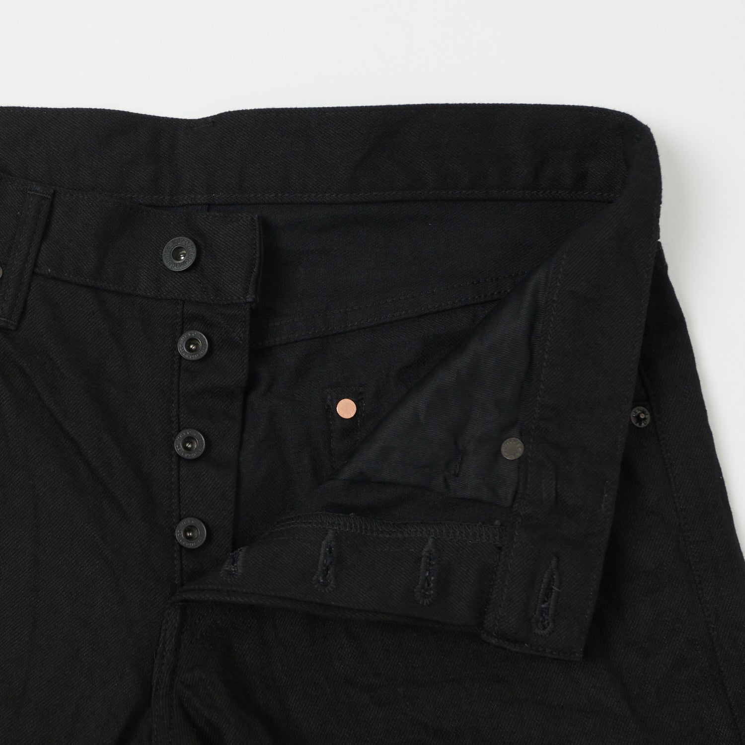 ONI 642 13BK 13oz Regular Tapered Black Jeans for Men - Premium One Wash Denim Pants - Perfect for Casual Wear, Work & Everyday Outfits