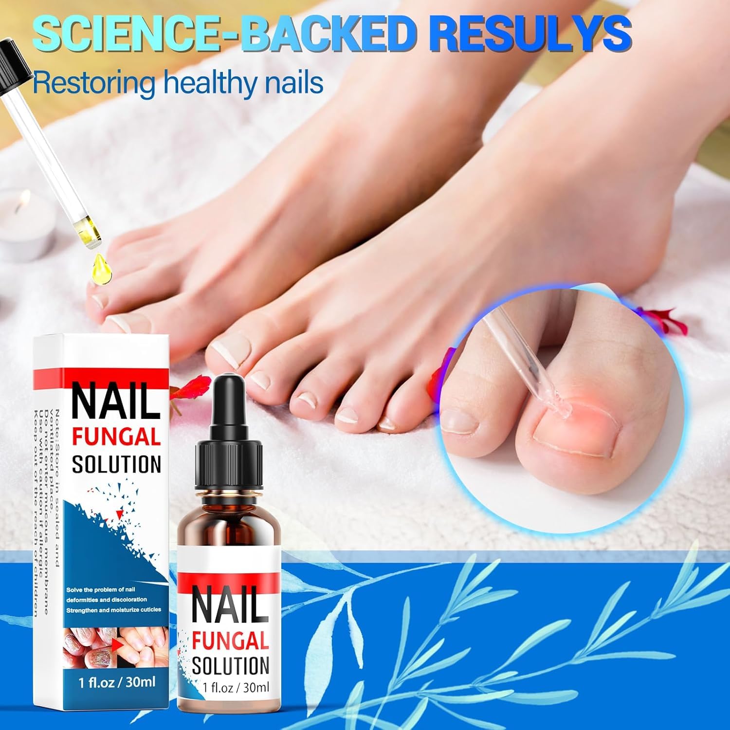 Extra Strength Toenail Fungus Treatment for Fingernails & Toenails - Safe & Gentle Nail Repair Solution with Nail Softener (30ml) - Ideal for Athletes, Pedicures & Daily Foot Care