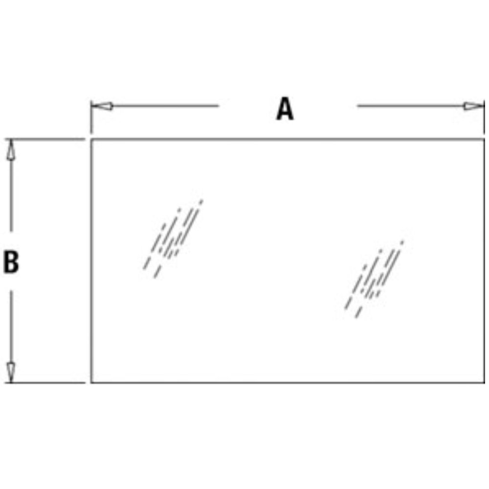 RAParts Rear Upper Glass Replacement for John Deere Tractor - Fits Part No: A-T242700 - Durable Tractor Window for Farming & Agricultural Equipment Maintenance