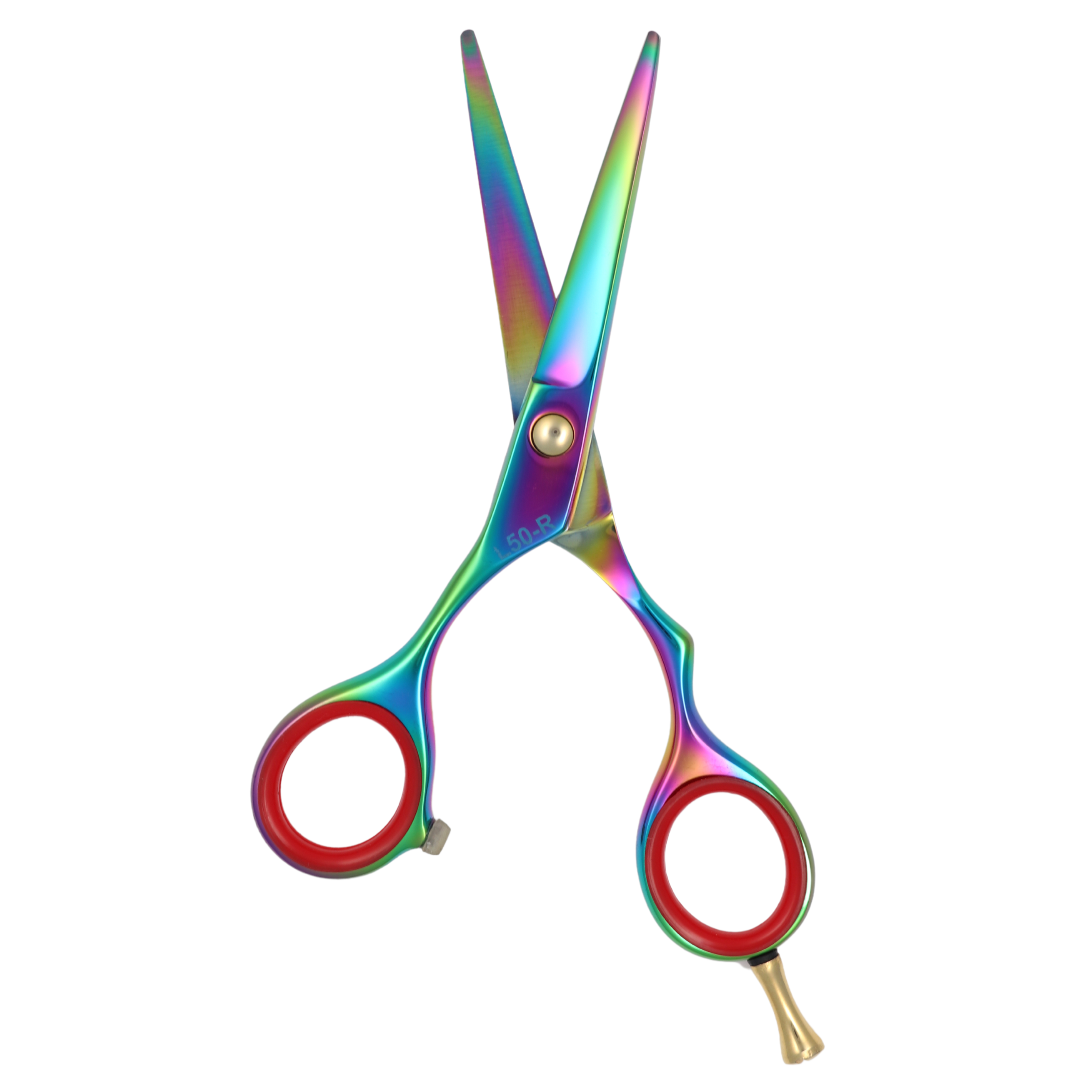Professional 5 Inch Right Handed Hair Cutting Scissors - Titanium Coated Sharp Blades (L50 R) | Perfect for Salon Stylists & Home Haircuts