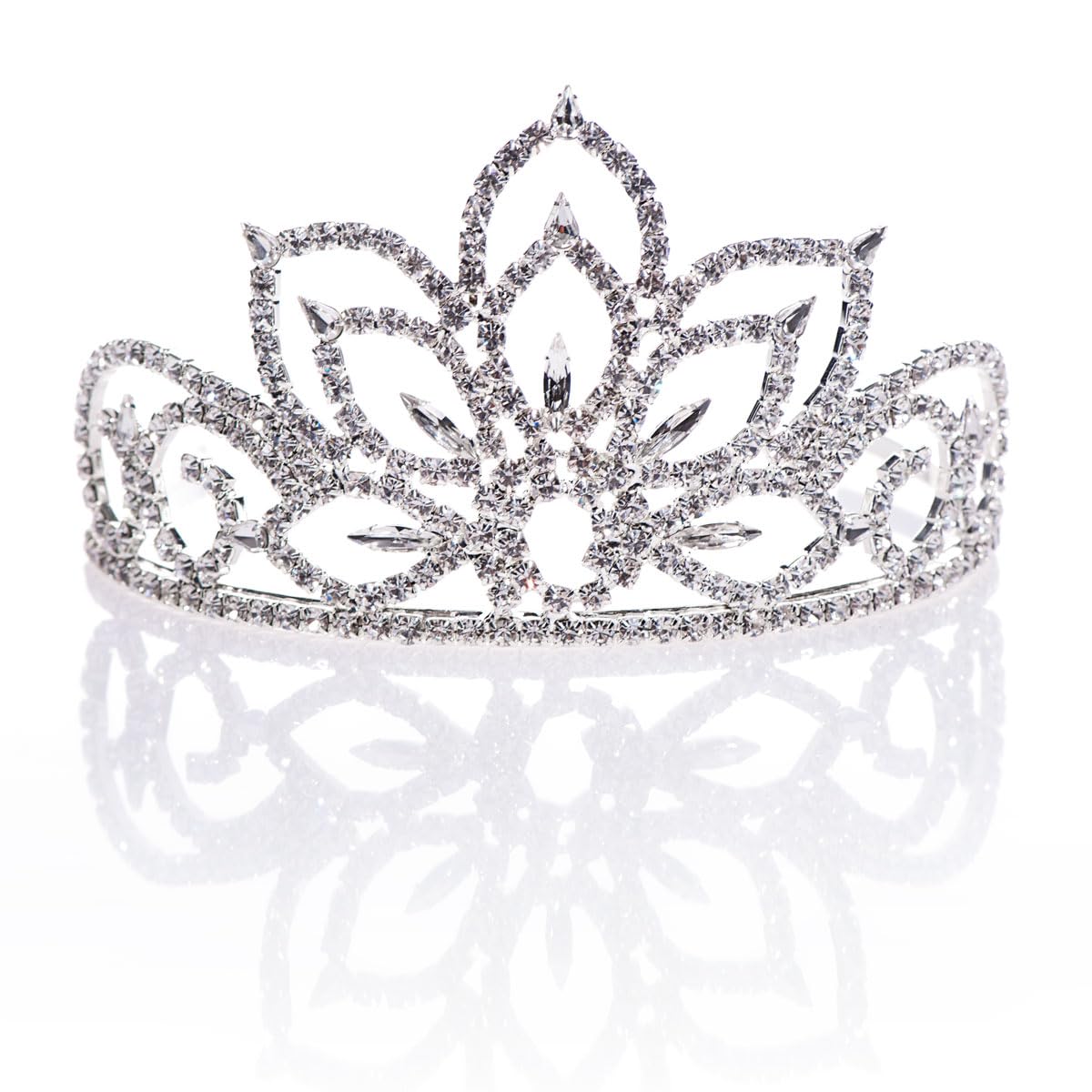 Sparkly Velvet Crown & Star Tiara Set for Princess Parties