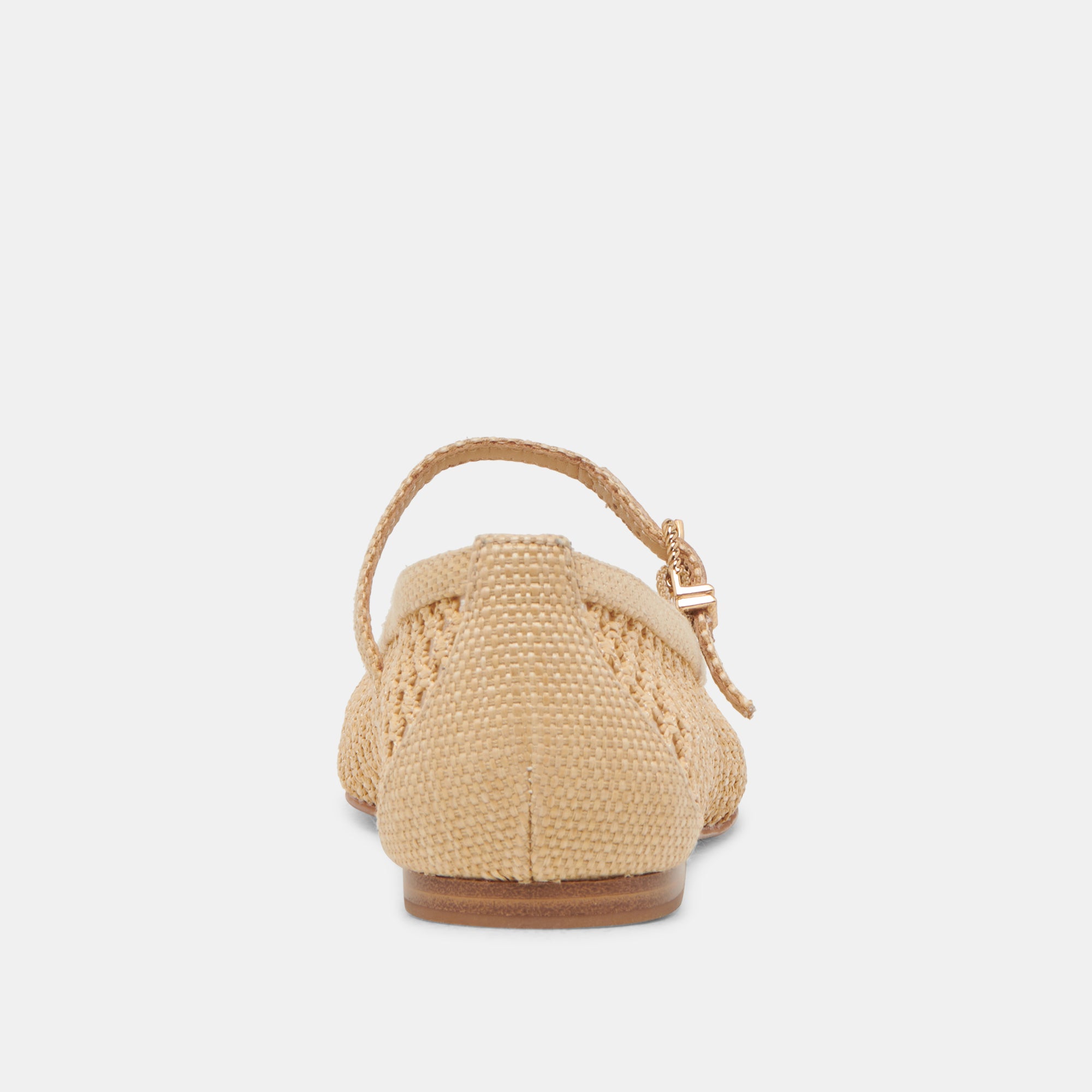 REYES WIDE BALLET FLATS - Light Natural Woven Raffia Women's Comfortable Slip-On Shoes for Casual Wear, Office & Summer Outfits