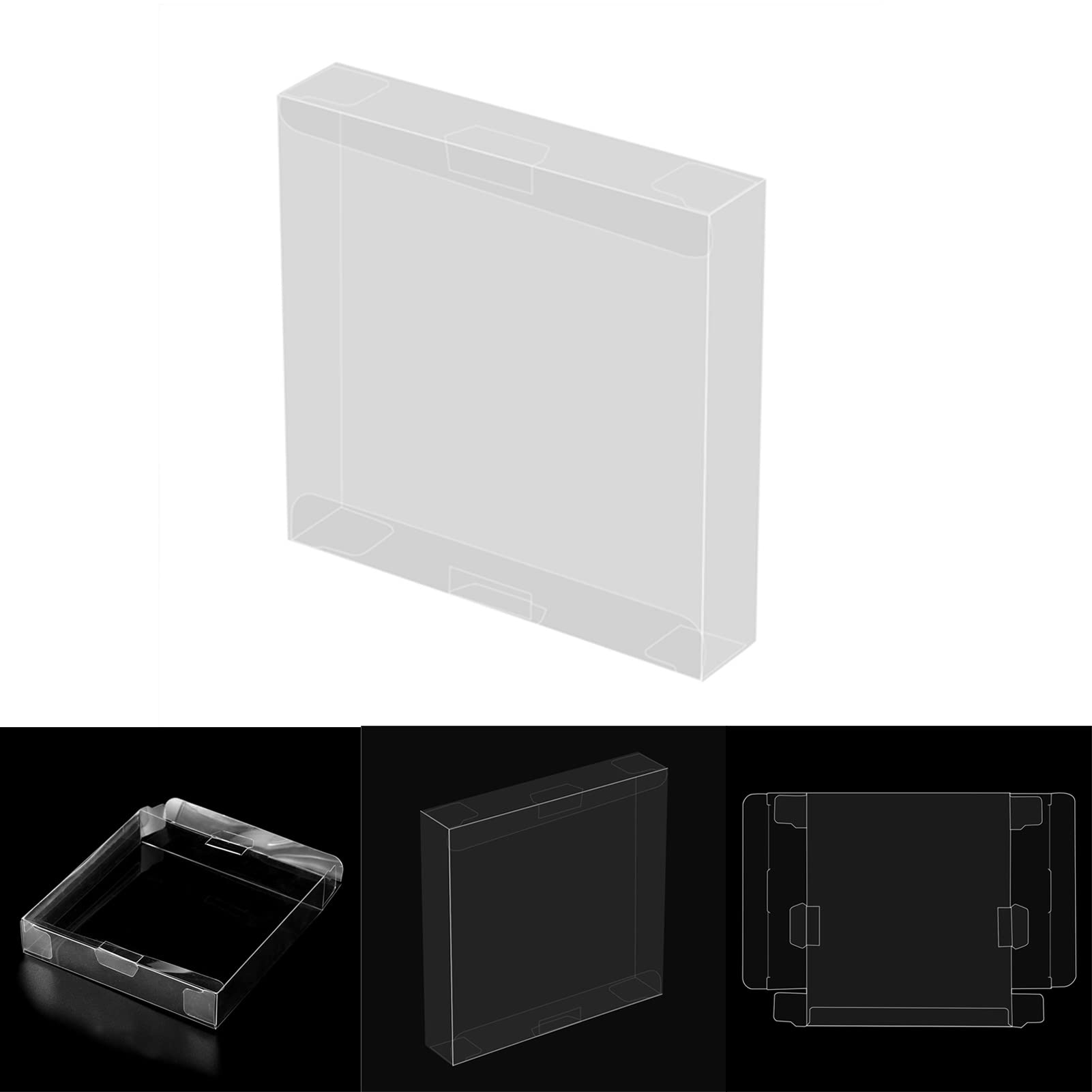 10pcs Transparent Game Boy GBA Cartridge Cover Protector Case - Durable Storage for Classic Game Cartridges, Perfect for Collectors and Retro Gaming Enthusiasts