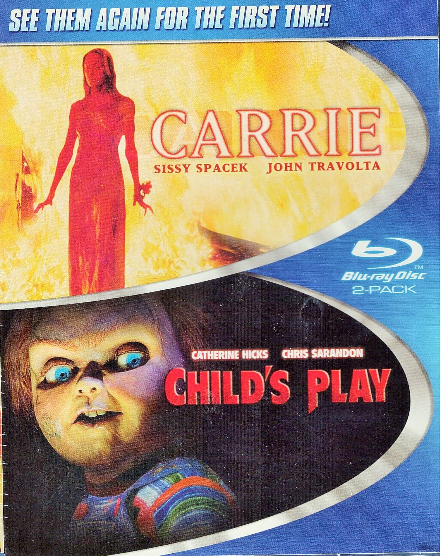 Carrie & Child's Play Horror Movie Bundle [Blu-ray] - Perfect for Halloween Movie Nights & Classic Horror Film Collections