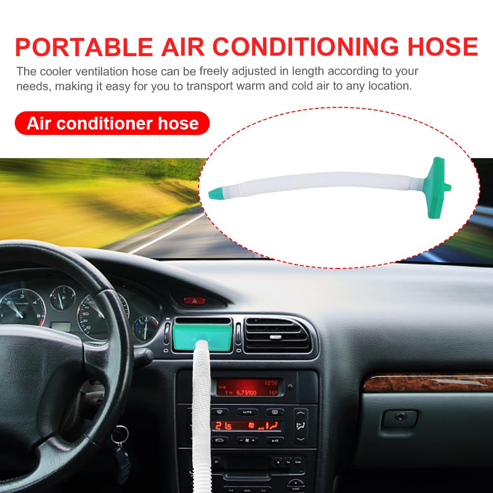 Men's Jewel Cooler - Car AC Vent Extender for Cooling & Warming, Easy-to-Use Air Vent Hose for Comfort While Driving (White) | Perfect for Long Road Trips & Summer Commutes