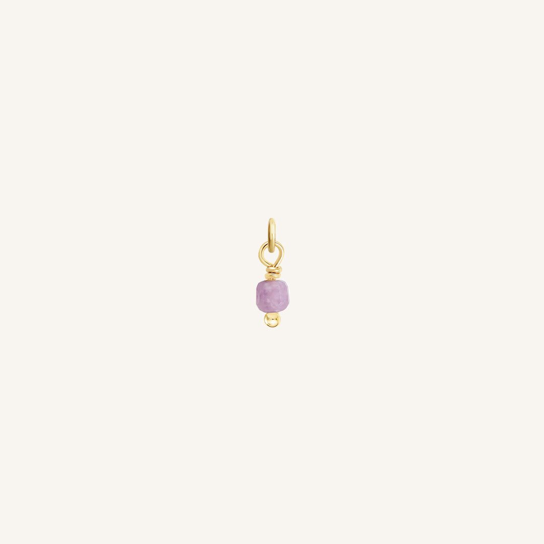 Amethyst Soldering Charm - Natural Stone of Peace & Protection for Jewelry Making, Meditation & Healing | Perfect for DIY Crafts, Gifts & Spiritual Practices