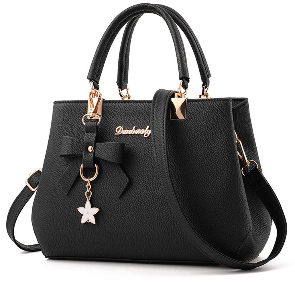 Dreubea Women's Leather Tote Shoulder Bag Crossbody Purse - Stylish Handbag for Work, Travel & Everyday Use