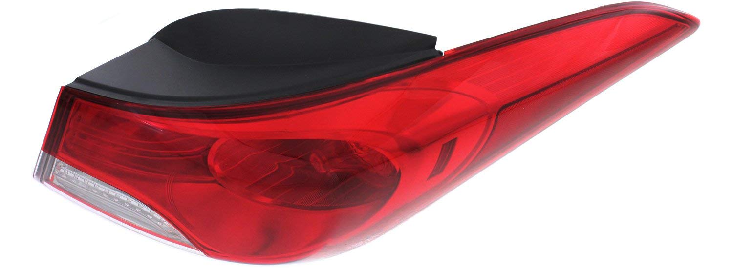 Garage-Pro LED Tail Light Assembly Set - Compatible with 2011-2013 Hyundai Elantra (Driver & Passenger Side, Outer) | Durable Replacement for Broken Lights | Perfect for Night Driving and Enhanced Vehicle Safety