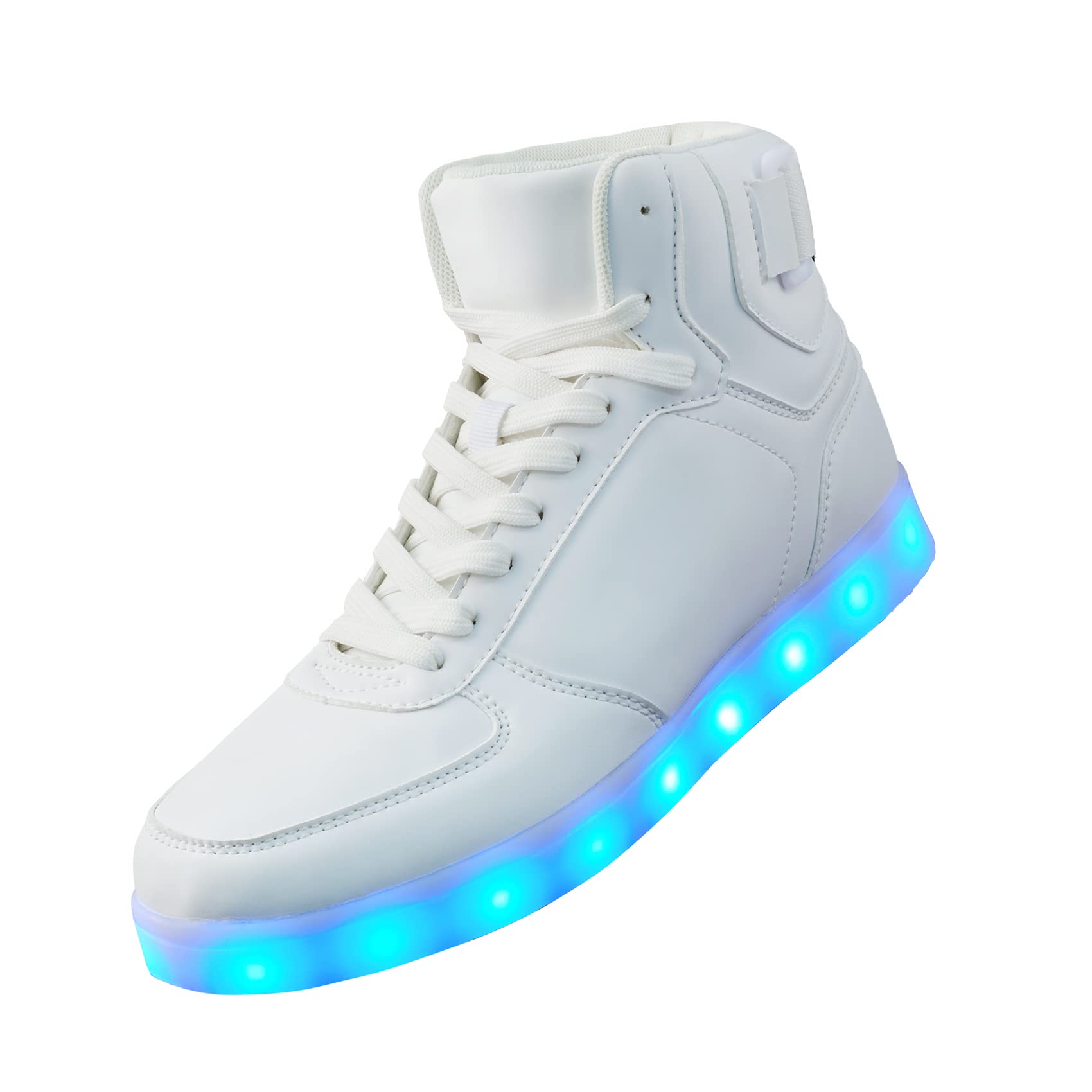 DIYJTS Unisex LED Light Up Shoes - USB Rechargeable High Top Glowing Sneakers for Men, Women & Teens | Perfect for Night Running, Raves & Party Wear
