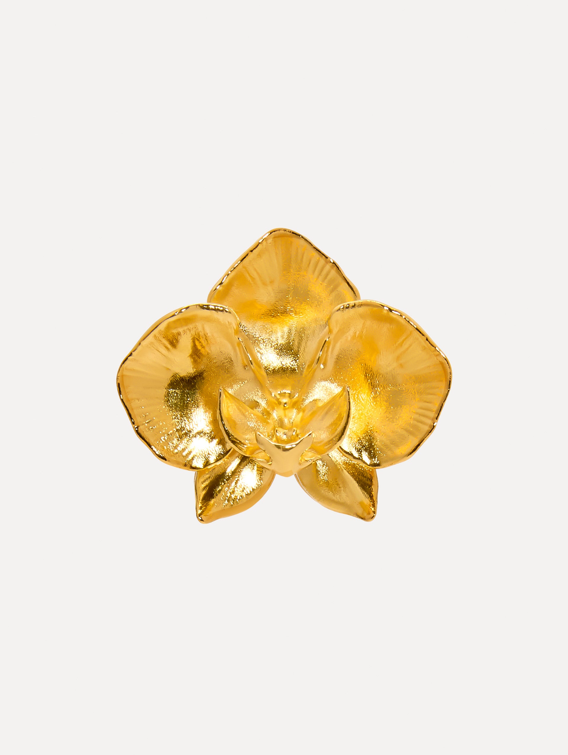 Elegant Large Orchid Brooch for Women - Vintage Floral Pin for Dresses, Jackets & Hats - Perfect for Weddings, Parties & Special Occasions