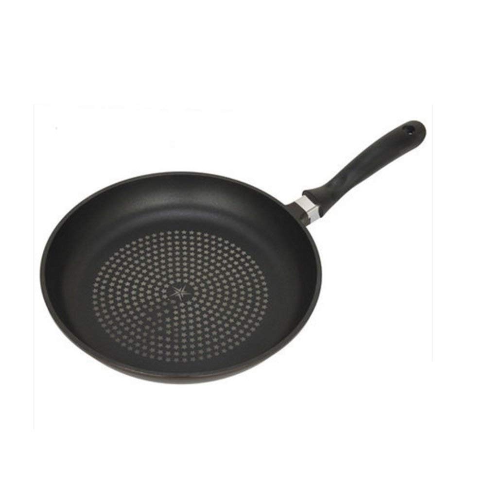 SHYOD Nonstick Frying Pan - 12 Inch Hard Anodized Aluminum Omelette Pan with Stay-Cool Handle, PFOA-Free Non-Stick Skillet for Eggs, Pancakes & Stir Fry - Dishwasher Safe Black Cookware - Perfect for Breakfast Cooking & Professional Kitchen Use